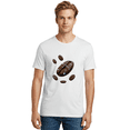thumbnail image 2 of Coffee-Bean-Constellation Mens Graphic Tee, 100% Cotton, Casual Summer Wear, 2 of 2