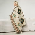 thumbnail image 3 of Southwestern Soft Throw Blankets with Tassels Cozy Cotton Woven Aztec Knitted Bed Couch Throws Sofa Chair Towel Multi-Function for Home Decor Office Travel (90x150cm), 3 of 13
