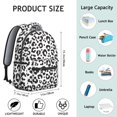 thumbnail image 6 of Leopard Print Backpack for School,Cute School Bag,Schoolbag with Adjustable Shoulder Straps & Padded Back,15.3"x11"x7.1".﻿, 6 of 6
