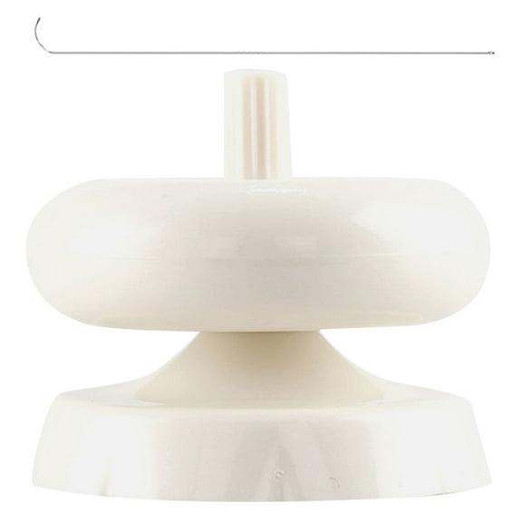 1 Set Practical Diy Beading Bowl Plastic Beading Spinner Bowl With Needle