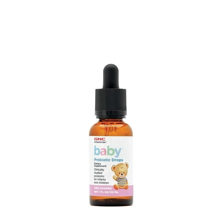 GNC Milestones Baby Probiotic Liquid Drops, 1 oz, Probiotic Supplement for Babies