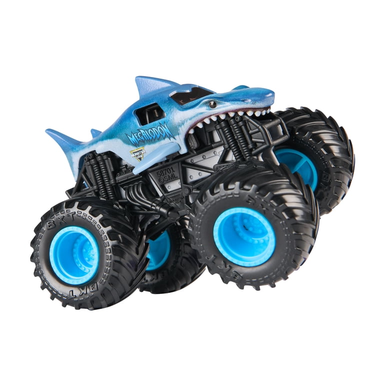 Monster Jam Megalodon Monster Truck, 1:64 Scale, Official Licensed