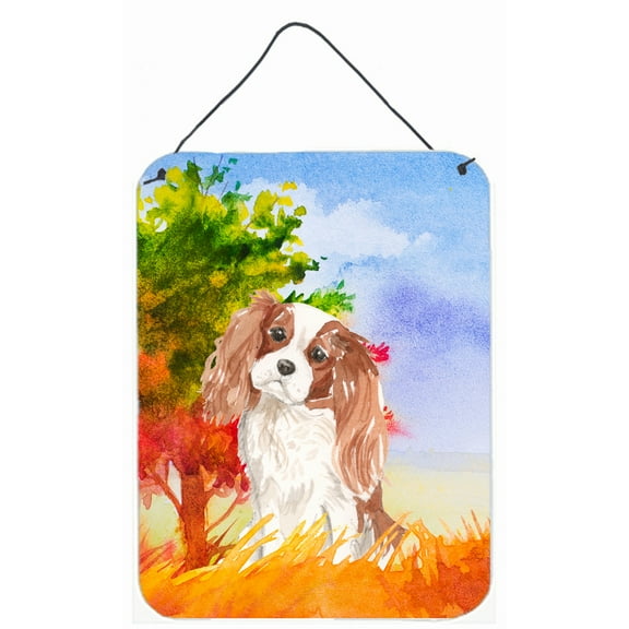 Fall Blenheim Cavalier Spaniel Wall or Door Hanging Prints