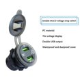 thumbnail image 5 of USB Car Charger Socket Dual QC3.0 Port Quick Charge 12V/24V Car Adaptor with LED Digital Voltmeter, 5 of 5