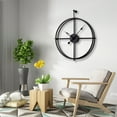 thumbnail image 3 of 24 Inch Black Slient Wall Clock Battery Operated,Large Non-Ticking Modern Wall Clock for Living Room Bedroom Kitchen Bathroom Office Home Farmhouse Decor, 3 of 9