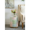 thumbnail image 5 of A&B Home Cylinder Capiz Stool - 18'' Tall Seating, Home Décor Accent Side Table, 5 of 5