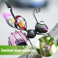 thumbnail image 3 of Solar Iron Insect Statue With LED Fairy Light Outdoor Waterproof Hanging Garden Decor, 3 of 8