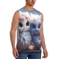 thumbnail image 2 of Kdxio Cute Animal Couple for Men's Muscle T-shirt,Sleeveless for Workout Running Athletic Gym Lounge Casual, 2 of 5