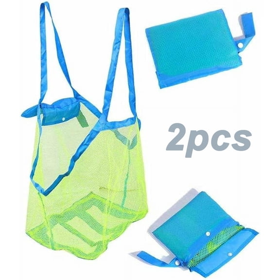 Mesh Beach Bag Extra Large Beach Bags and Totes Tote Backpack Toys Towels Sand Away For Holding Beach Toys Children' Toys Market Grocery Picnic Tote
