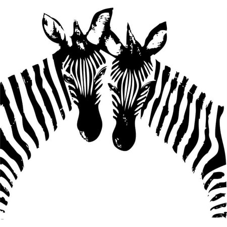 Do It Yourself Wall Decal Sticker Zebras Kids Boys Bed Room Size: 20×20