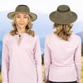 thumbnail image 3 of SUN CUBE Wide Brim Sun Hat For Men Outdoor, Women Sun Protection Safari Hat, Hiking Boonie Hat UV, Fishing Summer Hat for Beach Camping UPF 50+, Olive Green, 3 of 9