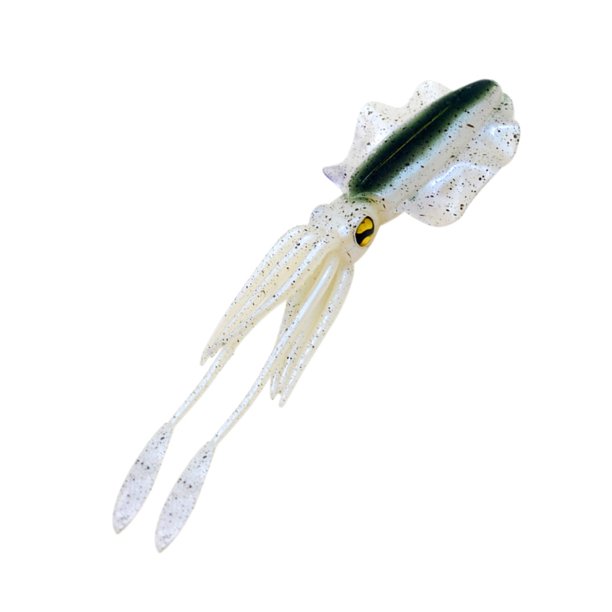 Señuelo de pesca shamjiam pulpo artificial 15cm Blanco verde