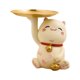 thumbnail image 1 of Bandeja de almacenamiento creativa Gloria para estatua de gato resina organizador de escritorio 16cmx17cmx14cm, 1 of 9