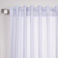 thumbnail image 3 of Aurora Home  Cotton Blend Rod Pocket and Backtab Curtains- Set of 2 White - 96"L, 3 of 5