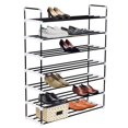 thumbnail image 6 of vidaXL 1/4/7x Shoe Rack with 7 Shelves Metal and Plastic Black Storage Stand, 6 of 6