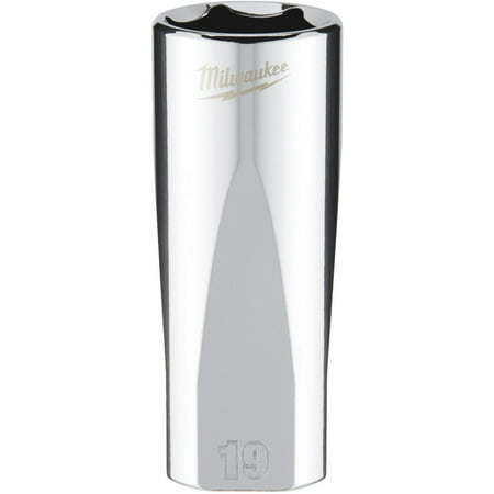 UPC: 0045242566150 | Milwaukee-45-34-0119 3/8 in. Drive 19mm Metric 6-Point Deep Socket