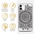 thumbnail image 4 of Caseyard TPU Clear Case for iPhone 13 Mini with Boho Mandala design phone cover, 4 of 7