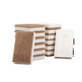 thumbnail image 1 of 16PCS Biodegradable Compostable Cellulose Kitchen Sponges Coconut Scrubber - Eco Friendly Sponge for Dishes Cleaning, 1 of 5