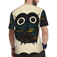 thumbnail image 2 of Wukai Owl with Mandala Print Men's Short-Sleeved Mesh T-Shirt,Quick-Dry Short Sleeve Workout T-Shirt-Medium, 2 of 8