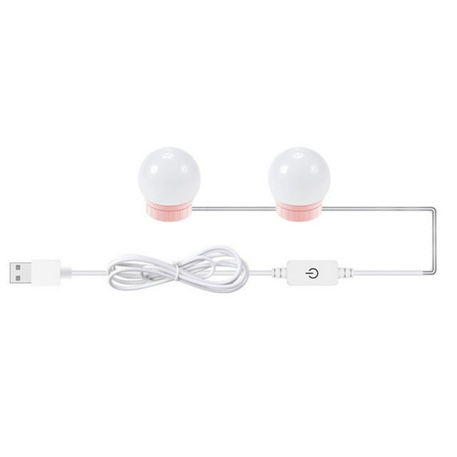 LED Makeup Mirror Light for Dressing Table Stepless Dimmable Wall Lamp USB Buttom 6 10 14Bulbs Lights ,Widely Use