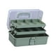 thumbnail image 4 of Caja de almacenamiento de 3 capas, plegable, para arte, con compartimentos versátiles. Verde, 4 of 9