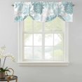 thumbnail image 5 of Tie Up Valance for Windows Turquoise Turtle Curtains Valances Rod Pocket Valance Window Treatments Ocean Coral Starfish Shell Balloon Curtains for Kitchen Living Room Bedroom Bathroom 42x12 Inch, 5 of 9