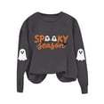 thumbnail image 3 of Kukoosong Women's Halloween Sweatshirts Oversized Loose Crewneck Pullover Sweater, 3 of 6