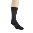 thumbnail image 2 of Men's Falke 14648 Shadow Cotton Ribbed Fashion Sock (Dark Navy L), 2 of 4