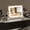 White-12"L x 15"W, variant on Vanity Mirror With Lights 15" X 12"  Lighted Makeup 10x Magnification 3 Color Lighting & Dimmable Brightness Make Up For Bedroom Tabletop