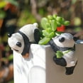 thumbnail image 4 of Resin Cute Panda - Climbing Tank Small Ornaments Cartoon Panda，Fish Tank Aquascape Decorative Hanging Micro Landscape Planter Hanging Ornaments, for Gift, 4 of 5