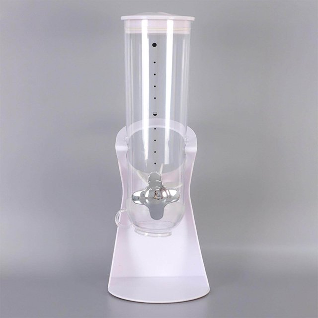 kurtrusly Cereal Dispenser Airtight Food Storage Containers for Plastic Rice Candy Dry Food White