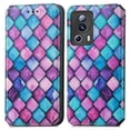 thumbnail image 2 of Compatible With Xiaomi Mi 13 Lite Case Colorful Wallet Card Slot Pu Leather Kickstand Magnetic Rfid Blocking Cover, 2 of 3