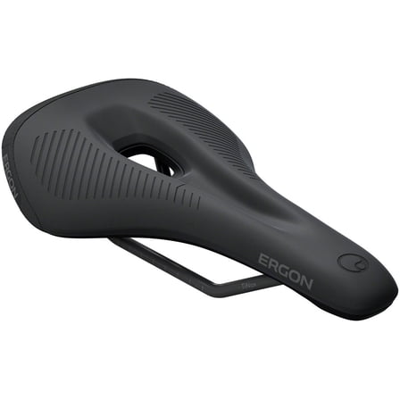 Ergon SMS Comp Saddle - TiNox SL, Black, Men's, Small/Medium