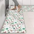 thumbnail image 2 of Kitchen Rugs Sets Of 2,White Christmas Icon Pattern Anti Fatigue Kitchen Mat Rugs Non Slip Washable,Decorative Kitchen Floor Mats for Kitchen,Sink,Laundry,17"X47", 2 of 5