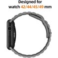 thumbnail image 6 of Sport Bands Compatible with Apple Watch Ultra Band 49mm 45mm 44mm 42mm 41mm 40mm 38mm,Men Women Soft Silicone Waterproof Strap for iWatch Series 8 7 6 5 4 3 2 SE Ultra (42/44/45/49mm, Dark Gray), 6 of 15