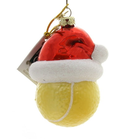 Holiday Ornaments Santa Hat Sport Ball Noble Gem Hand Crafted