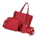 thumbnail image 4 of 4x Niñas Bolso de cuero Monedero de embrague Conjunto Rojo Hugo Bolsos de hombro Cartera de embrague, 4 of 10