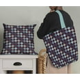 thumbnail image 5 of Soimoi Japan Crepe Satin Fabric Argyle Check Print Fabric by The Yard 42 Inch Wide, 5 of 5