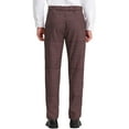 thumbnail image 3 of Lars Amadeus Men's Business Plaid Lightweight Regular Fit Flat Front Checked Pants, 3 of 6