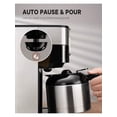 thumbnail image 3 of XC  Programmable Coffee Maker With 8-Cup Thermal Carafe, Touch-Screen Drip Coffee Machine With Timer, Regular & Strong Brew, Pause & Serve, Auto Shut Off, Black & 304 Stainless Steel., 3 of 5