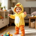 thumbnail image 2 of Faraee Baby First Halloween Duck Hooded Romper Footed Pants Set for Toddler Infant Boys Girls Dress Up Clothes, 2 of 5