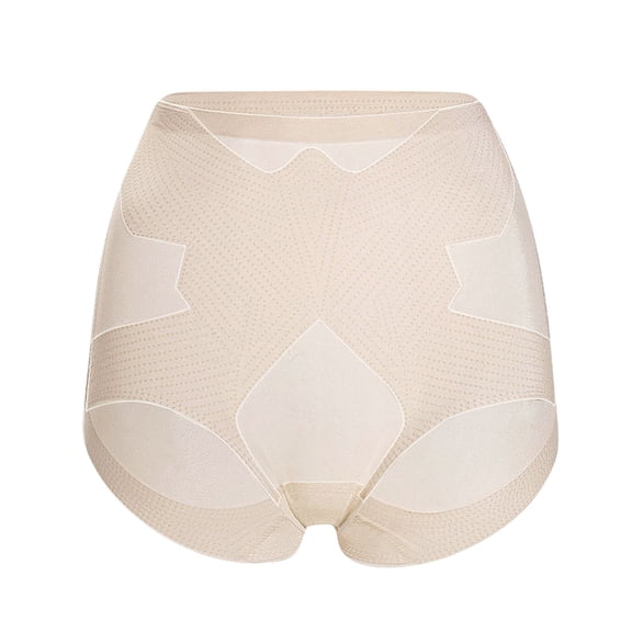 CHUMUD Underwear for Women Shapewear Panties High Waisted Full Coverage Briefs Soft Solid Breathable Seamless Ice Silk Panties