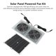thumbnail image 4 of Kits de ventilador dual con energía solar ANGGREK panel solar impermeable 15W IP65 para invernadero para perrera, 4 of 8