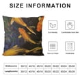 thumbnail image 5 of Qinduosi Beautiful Fish Decorative Pillow Covers Two Gold Carps are Symbol of Lucky Inch Pillow Covers Linen Cushion Cover for Couch Sofa Living Room White, 5 of 5