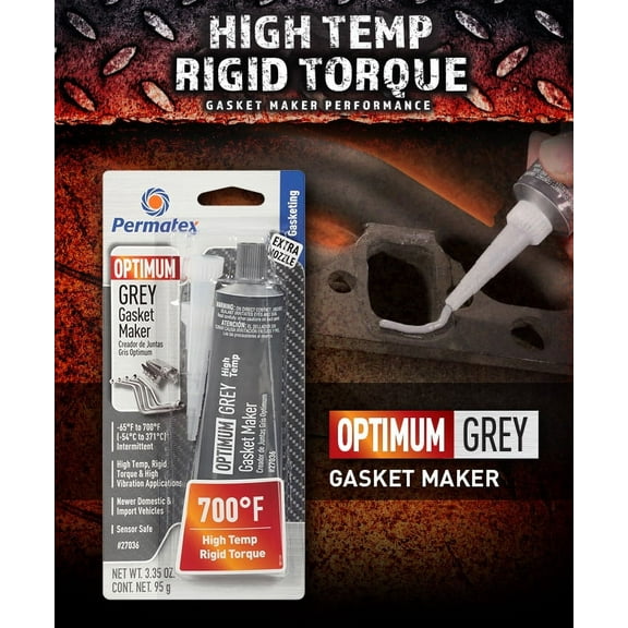 Permatex 27036, Silicone Gel, Gasketing Sealant Industrial Sealant, 3.35 oz