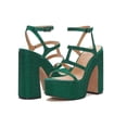 thumbnail image 2 of Jessica Simpson Womens Meitini Rhinestone Strappy Block Heels, 2 of 5