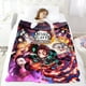thumbnail image 5 of Demon Slayer: Kimetsu no Yaiba anti-pilling, suave, ligera, esponjosa y acogedora de lujo para hogar y cocina – Perfecta para niños y adultos,150X200cm, 5 of 6
