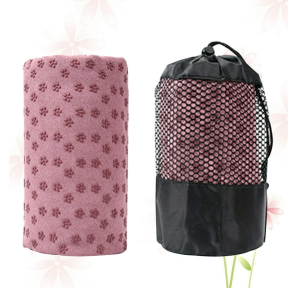 Worgeous Thickened Anti-slip Yoga Blanket Microfiber Yoga Mat 183.00X62.00X0.50CM Pink