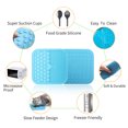 thumbnail image 5 of Dog Licking Mat with Suction Cups - Food Slow Feeder Pad for Dog Anxiety Relief(Blue), 5 of 7