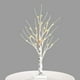 thumbnail image 2 of Árbol de luces LED decorativo de 60 cm, luz de abedul plateado, árbol artificial, luz cálida, decoración navideña, decoración del hogar., 2 of 13